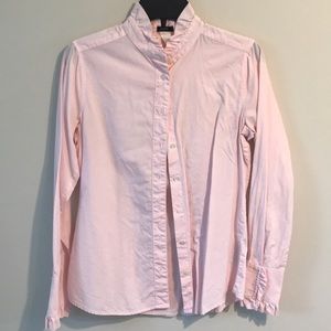 Jcrew pink button up shirt